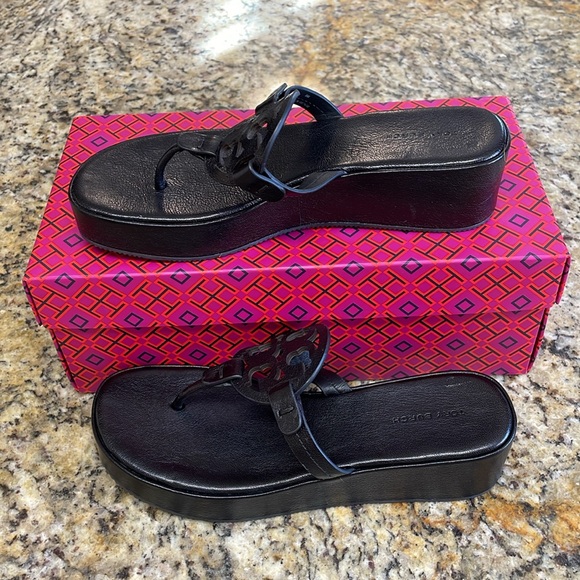 TORY BURCH MILLER WEDGE SANDAL - Picture 3 of 6